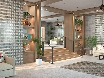 Декор MAINZU Esenzia PT02554 Fenice Mix 15х30см 1кв.м.