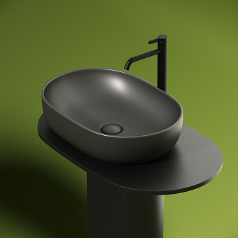 Раковина накладная Ceramica Nova ELEMENT CN6047MDH 60х41,5см