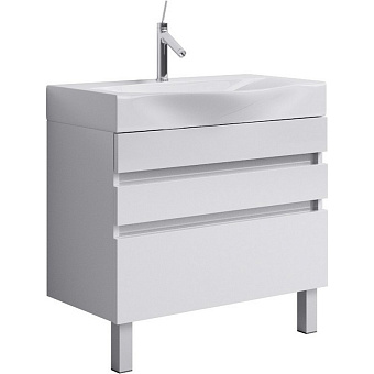 Тумба с раковиной AQWELLA Bergamo Ber.01.08/n/W 50х80х85,5см