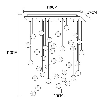Светильник подвесной ImperiumLOFT Fresh 212172-23 1080Вт G4