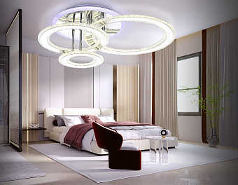 Люстра потолочная Ambrella ACRYLICA Original FA8851 208Вт 3 лампочек LED