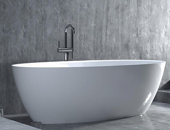Ванна каменная SALINI ALDA 101922MRF S-Stone матовая 170х80см отдельностоящая