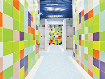Настенная плитка KERAMA MARAZZI 5111 зеленый 20х20см 1,04кв.м. матовая