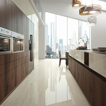 Настенная плитка Atlas Concord Италия MARVEL STONE 9MSB Bianco Dolomite 40х80см 1,28кв.м. глянцевая