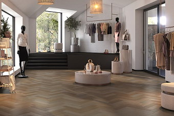 Матовый керамогранит KERAMA MARAZZI Довиль SG403700N коричневый матовыйx 40,2х9,9см 1,11кв.м.