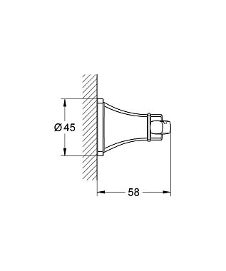 Крючок GROHE Grandera 40631000 хром