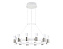 Люстра подвесная Ambrella COMFORT LineTech FL6205 72Вт 12 лампочек LED