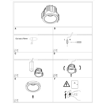 Светильник точечный встраиваемый Maytoni Alfa LED DL043-01-15W3K-D-RD-WB 15Вт LED