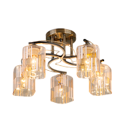 Светильник потолочный Eurosvet Susan 30124/5 античная бронза 60Вт E27