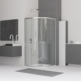 Угловое ограждение RGW Classic 04095188-11 CL-51 185х80см стекло прозрачное