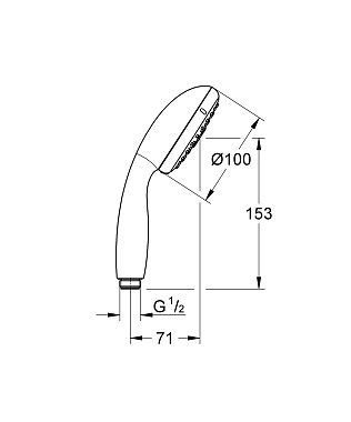 Ручной душ GROHE Tempesta New 28261002 хром