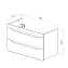 Тумба под раковину подвесная LEMARK Olivia LM08OL100T 45х95,8х54см