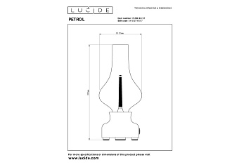 Настольная лампа Lucide JASON 74516/02/37 2Вт LED