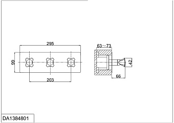 Смеситель для ванны D&K HessenGrimm DA1384801 хром