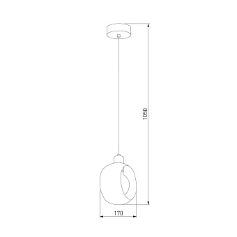 Светильник подвесной TK Lighting Cyklop 2741 60Вт E27