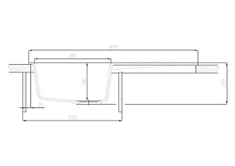 Мойка кухонная Акватон Верона 1A710032VR270 85,5х50см коричневый