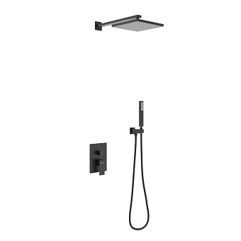 Душевая система BERGES VENTAS 2S BLACK 73002 чёрный матовый
