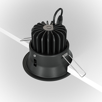 Светильник точечный встраиваемый Maytoni Yin DL031-L12W4K-D-B 12Вт LED