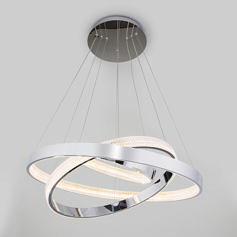 Светильник подвесной Eurosvet Posh 90276/3 хром Smart 80Вт LED