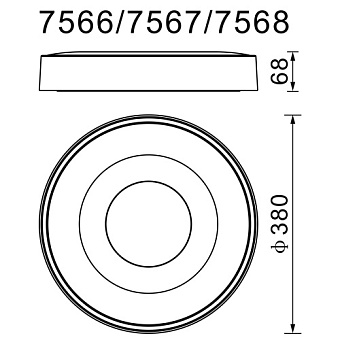 Светильник потолочный Mantra COIN 7692 56Вт LED