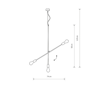 Светильник подвесной Nowodvorski Sticks 6268 180Вт E27