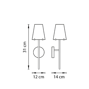 Бра Lightstar Diafano 758614 40Вт G9