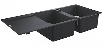 Мойка кухонная GROHE K500 31647AP0 116х50см чёрный матовый