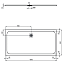 Душевой поддон IDEAL STANDARD ULTRAFLAT S K8306FV 90х180см