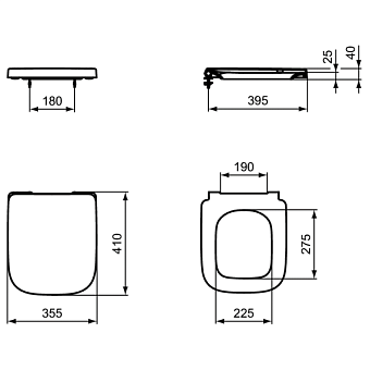 Сиденье для унитаза IDEAL STANDARD T473701 с микролифтом