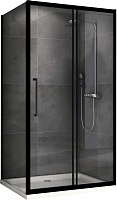 Угловое ограждение Abber Schwarzer Diamant AG30120BH-S80B 195х80см стекло прозрачное