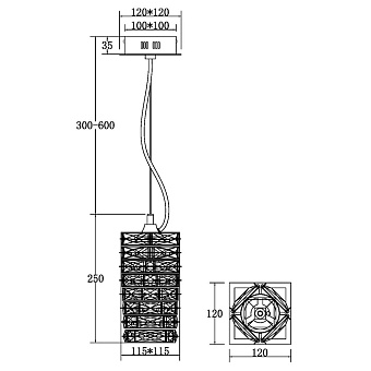 Светильник подвесной Maytoni Coil MOD124PL-L3CH3K 3Вт LED