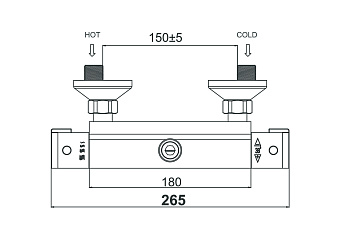 Смеситель для душа D&K BayernPotsdam DA2153101 хром
