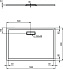 Душевой поддон IDEAL STANDARD ULTRAFLAT NEW T4469V3 80х120см