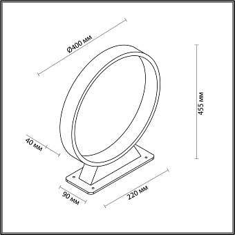 Светильник ландшафтный Odeon UVO 6615/6FL 7Вт IP65 LED чёрный