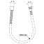 Душевой шланг IDEAL STANDARD BF150AA 150см chrome
