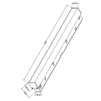 Магнитный трековый светильник Maytoni Basis TR030-4-12W3K-WW-DS-B 12Вт LED чёрный
