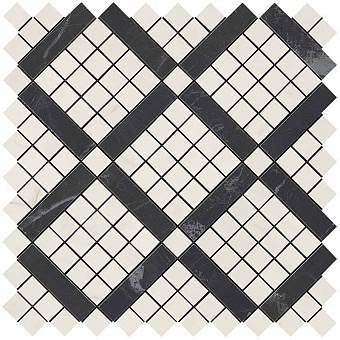 Керамическая мозаика Atlas Concord Италия Marvel Pro 9MVF Cremo Mix Diagonal Mosaic 30,5х30,5см 0,558кв.м.