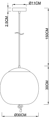 Светильник подвесной Arte Lamp CODY A7768SP-1AB 10Вт LED