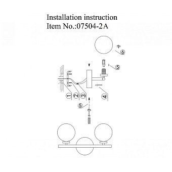Светильник настенный KINK Light Сида 07504-2,19 10Вт G9