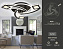 Люстра потолочная Ambrella ACRYLICA Original FA4477 62Вт 3 лампочек LED