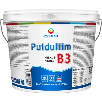 Клей ПВА Eskaro Puiduliim B-3 2,5кг