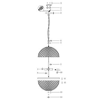Светильник подвесной Maytoni Yonkers P004PL-03CH 120Вт E14
