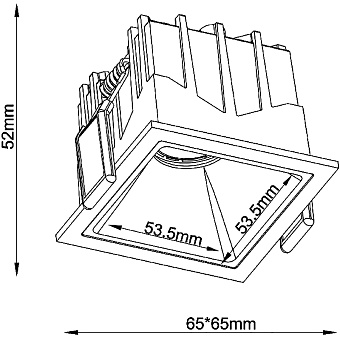 Светильник точечный встраиваемый Maytoni Alfa LED DL043-01-10W4K-SQ-WB 10Вт LED