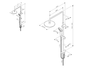 Душевая система AM-PM Gem F0790000 хром
