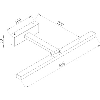 Подсветка для зеркал Maytoni Bris MIR008WL-L12W4K 12Вт LED