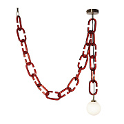 Светильник подвесной Loft It Chain 10128C Red 40Вт G9