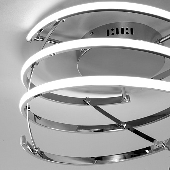 Светильник потолочный Eurosvet BREEZE 90229/3 хром 140Вт LED