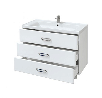 Тумба с раковиной MIRSANT Фуджи УТ000043925 52х99х70см