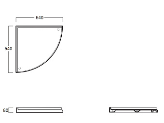 Консоль под раковину SIMAS Arcade 1011br бронза