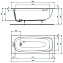 Ванна акриловая IDEAL STANDARD Ideal Standard i.life T475801 160х70см встраиваемая